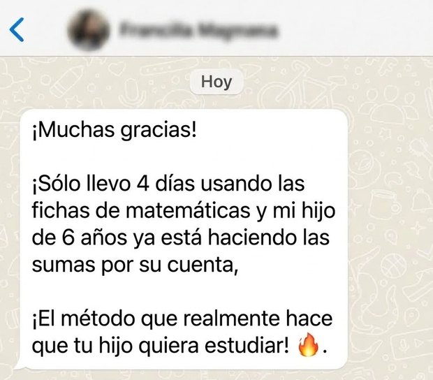 Mensaje de una madre sobre el método de estudio
